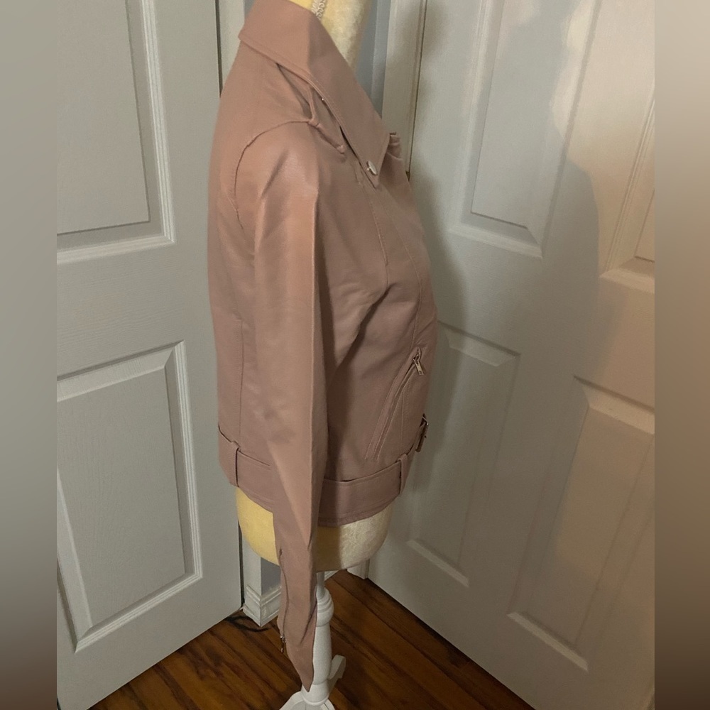 New Blush Moto Style Jacket - Picture 2 of 8
